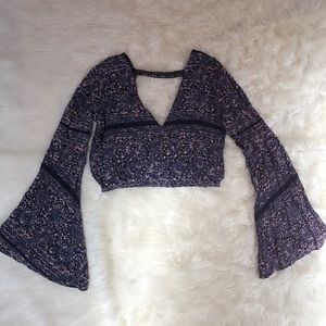 Floral crop top